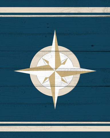 Set Sail 3 White Modern Wood Framed Art Print with Double Matting by Allen, Kimberly