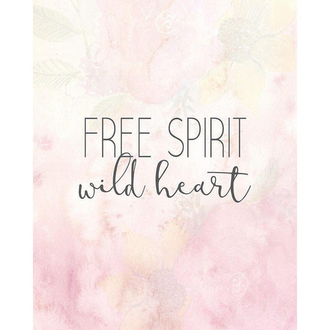 Free Spirit Wild Heart White Modern Wood Framed Art Print by Allen, Kimberly