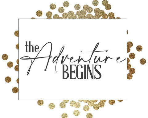 The Adventure White Modern Wood Framed Art Print with Double Matting by Allen, Kimberly
