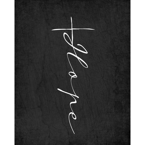 Hope Cross White Modern Wood Framed Art Print by Allen, Kimberly