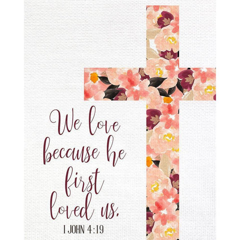 We Love Black Modern Wood Framed Art Print by Allen, Kimberly