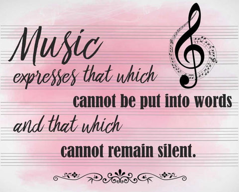 Music Expresses Black Ornate Wood Framed Art Print with Double Matting by Allen, Kimberly