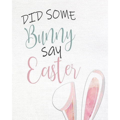 Some Bunny Black Modern Wood Framed Art Print with Double Matting by Allen, Kimberly