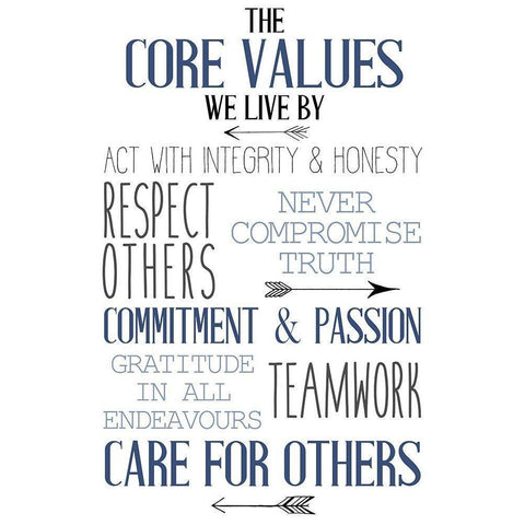 Core Values Black Modern Wood Framed Art Print with Double Matting by Allen, Kimberly