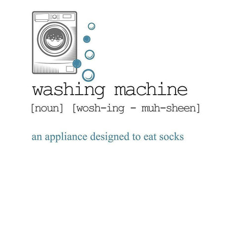 Washing 1 White Modern Wood Framed Art Print by Allen, Kimberly