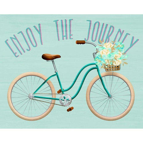 Enjoy the Journey Black Modern Wood Framed Art Print with Double Matting by Allen, Kimberly