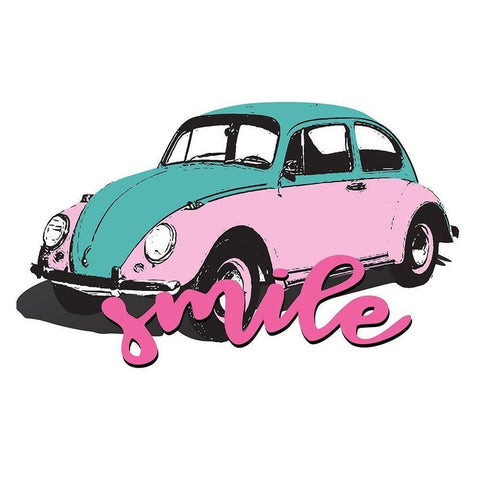 Happy 2 White Modern Wood Framed Art Print by Allen, Kimberly