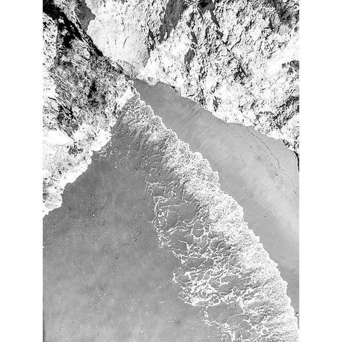 From Above BW Black Modern Wood Framed Art Print by Allen, Kimberly