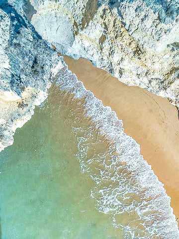 From Above White Modern Wood Framed Art Print with Double Matting by Allen, Kimberly