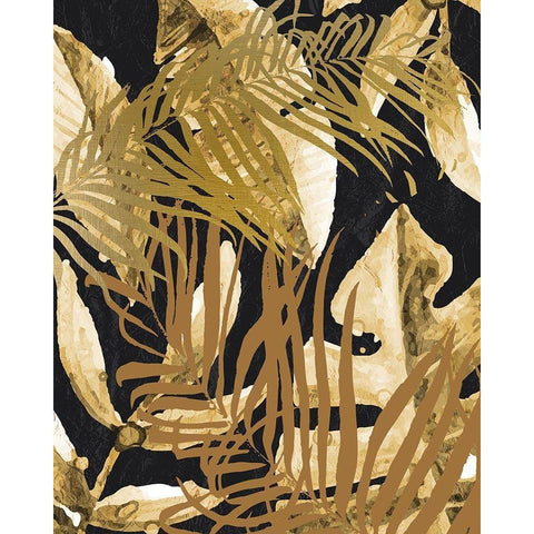 Tropic Golds 2 White Modern Wood Framed Art Print by Allen, Kimberly