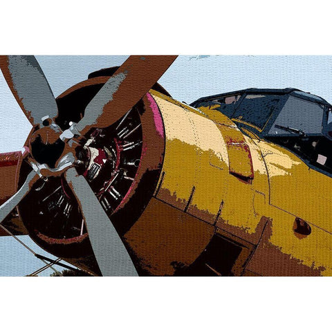 Propeller Gold Ornate Wood Framed Art Print with Double Matting by Allen, Kimberly