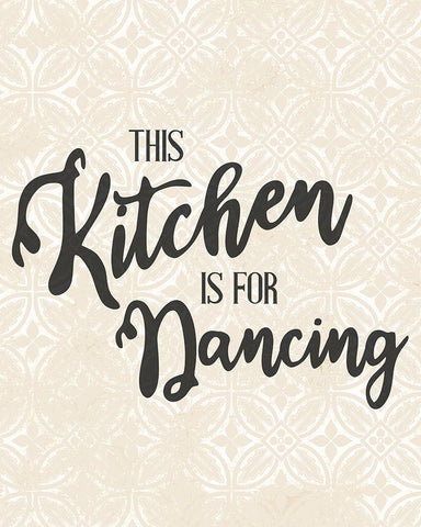 This Kitchen is for Dancing 2 White Modern Wood Framed Art Print with Double Matting by Allen, Kimberly