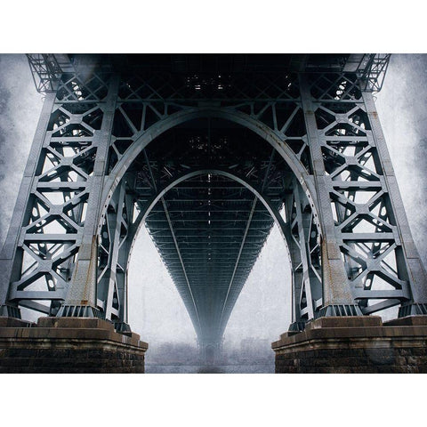 Bridge White Modern Wood Framed Art Print by Allen, Kimberly