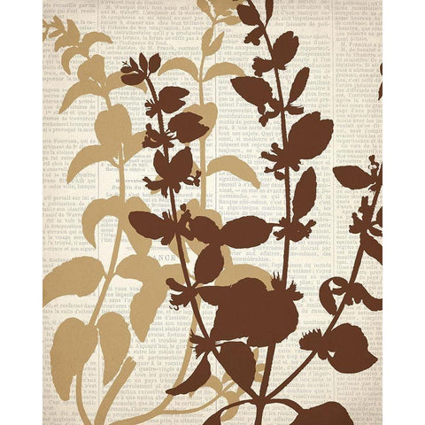 Newspaper 2 Black Modern Wood Framed Art Print with Double Matting by Allen, Kimberly