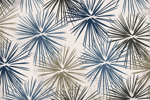 Burst 2 White Modern Wood Framed Art Print with Double Matting by Kimberly, Allen