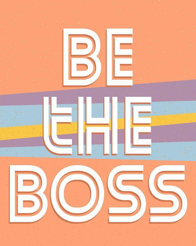 Be the Boss V2 Black Ornate Wood Framed Art Print with Double Matting by Allen, Kimberly