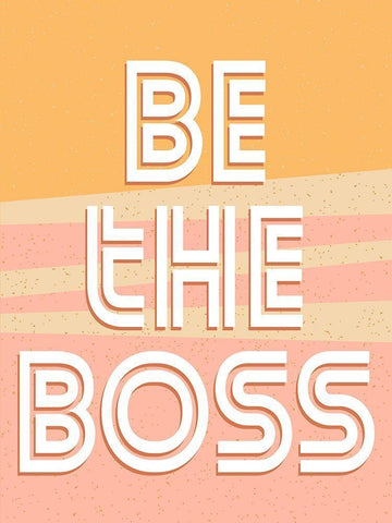 Be the Boss Black Ornate Wood Framed Art Print with Double Matting by Allen, Kimberly