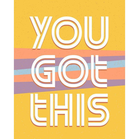 You Got This V2 Black Modern Wood Framed Art Print by Allen, Kimberly