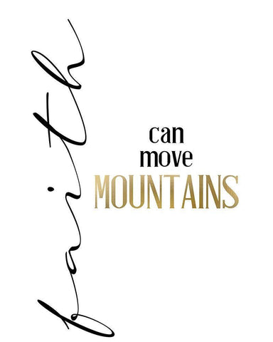 Mountain Faith Black Ornate Wood Framed Art Print with Double Matting by Allen, Kimberly