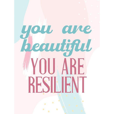 Positive Affirmations 4 White Modern Wood Framed Art Print by Allen, Kimberly