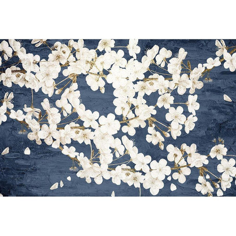 Magnolia Blues Black Modern Wood Framed Art Print by Allen, Kimberly