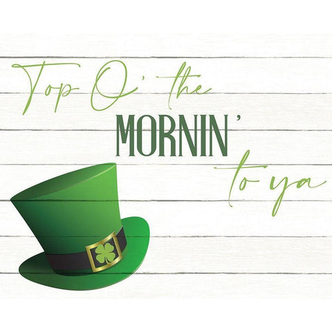 Top of the Mornin Black Modern Wood Framed Art Print with Double Matting by Allen, Kimberly