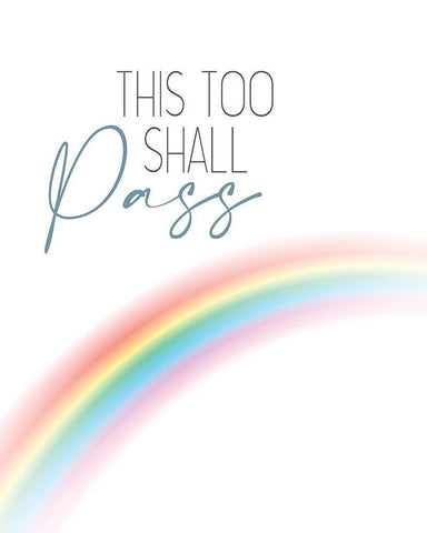 Shall Pass White Modern Wood Framed Art Print with Double Matting by Allen, Kimberly