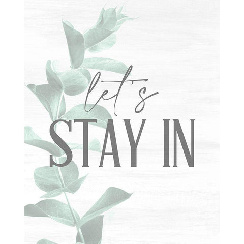 Stay In Black Modern Wood Framed Art Print with Double Matting by Allen, Kimberly