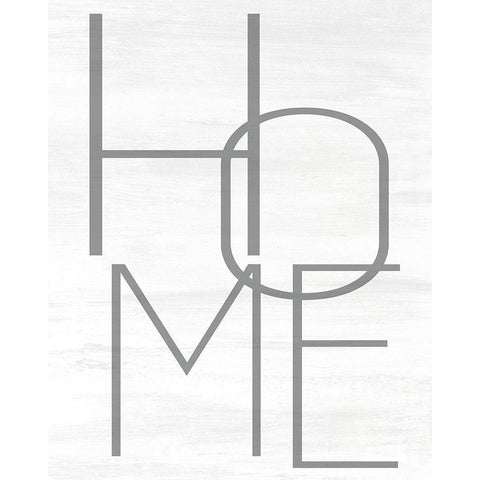 HOME Black Modern Wood Framed Art Print by Allen, Kimberly