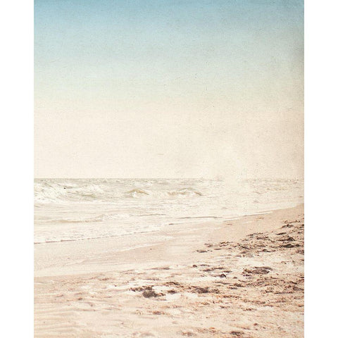 Beach Waves 2 Black Modern Wood Framed Art Print with Double Matting by Allen, Kimberly