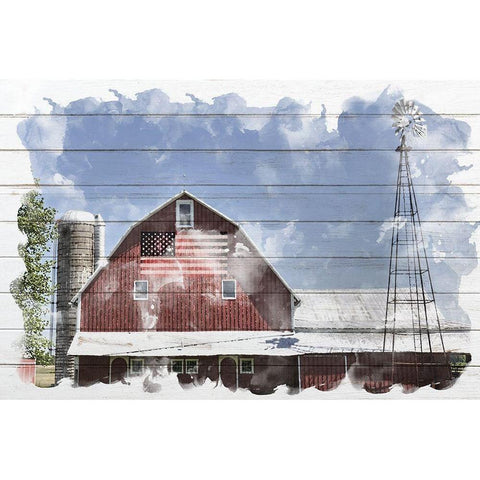 Heartland Black Modern Wood Framed Art Print with Double Matting by Allen, Kimberly