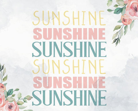 Sunshine Black Ornate Wood Framed Art Print with Double Matting by Allen, Kimberly