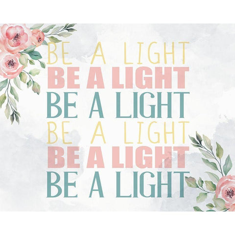 Be A Light Gold Ornate Wood Framed Art Print with Double Matting by Allen, Kimberly
