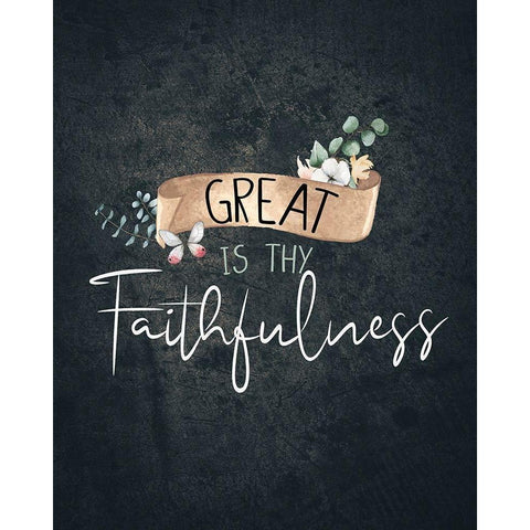 Great is Thy White Modern Wood Framed Art Print by Allen, Kimberly