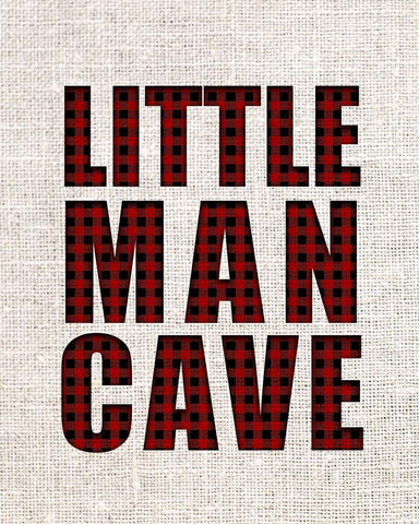 Little Man Plaid 2 White Modern Wood Framed Art Print with Double Matting by Allen, Kimberly