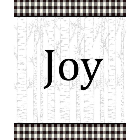 Joy Peace Hope 1 White Modern Wood Framed Art Print by Allen, Kimberly
