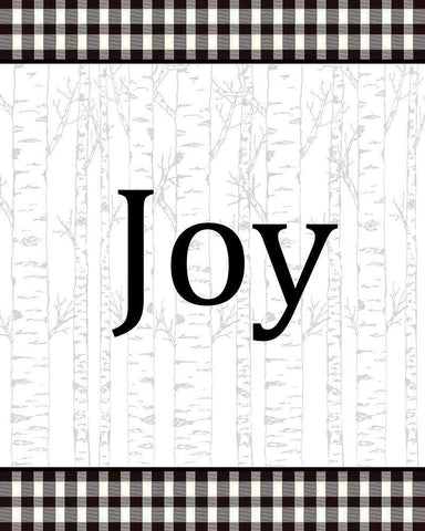 Joy Peace Hope 1 White Modern Wood Framed Art Print with Double Matting by Allen, Kimberly