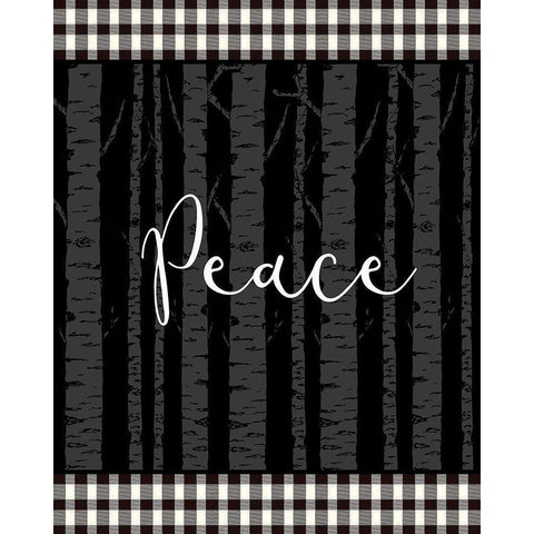 Joy Peace Hope 2 White Modern Wood Framed Art Print by Allen, Kimberly