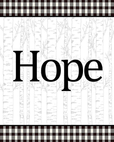 Joy Peace Hope 3 Black Ornate Wood Framed Art Print with Double Matting by Allen, Kimberly