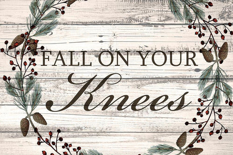 Fall on Your Knees Black Ornate Wood Framed Art Print with Double Matting by Allen, Kimberly