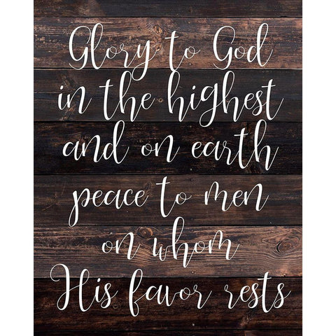 Glory to God in the Highest Black Modern Wood Framed Art Print with Double Matting by Allen, Kimberly