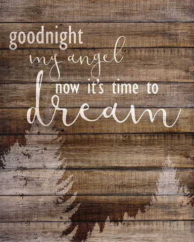 Goodnight Angel 1 White Modern Wood Framed Art Print with Double Matting by Allen, Kimberly