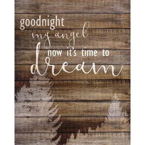 Goodnight Angel 1 Black Modern Wood Framed Art Print with Double Matting by Allen, Kimberly