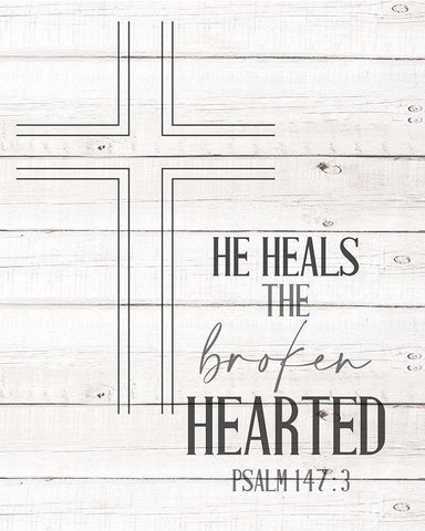 The Broken Hearted Black Ornate Wood Framed Art Print with Double Matting by Allen, Kimberly