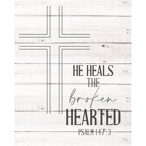 The Broken Hearted Gold Ornate Wood Framed Art Print with Double Matting by Allen, Kimberly