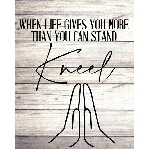 When Life White Modern Wood Framed Art Print by Allen, Kimberly