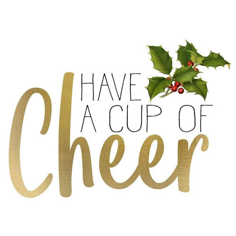 Christmas Cheer 1 Black Modern Wood Framed Art Print by Allen, Kimberly