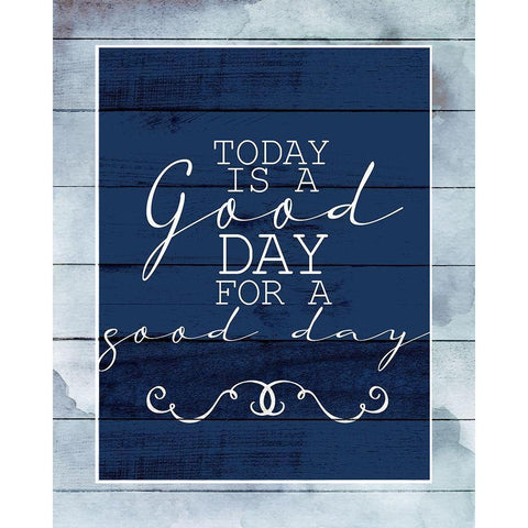 Today is a Good Day Gold Ornate Wood Framed Art Print with Double Matting by Allen, Kimberly