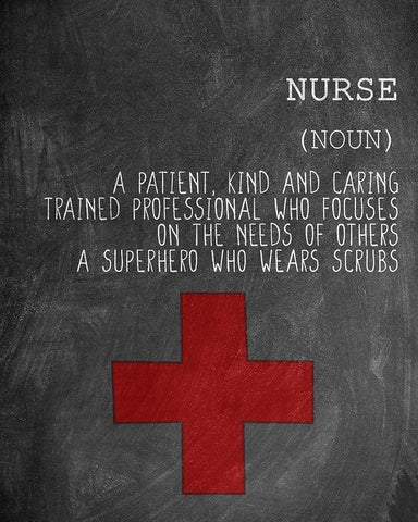 A Nurse White Modern Wood Framed Art Print with Double Matting by Allen, Kimberly
