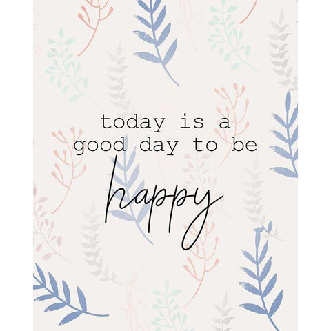 Today Is Black Modern Wood Framed Art Print by Allen, Kimberly